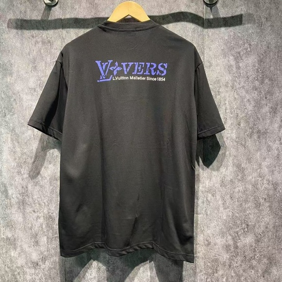 Louis Vuitton Black T-Shirt with Colorful Graphic - Picture 6 of 6